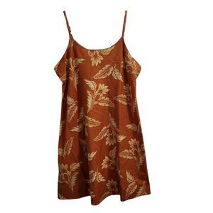 Reyn Spooner Dress Womens XL Orange Hawaiian Sleeveless Aloha Hawaii Tropical
